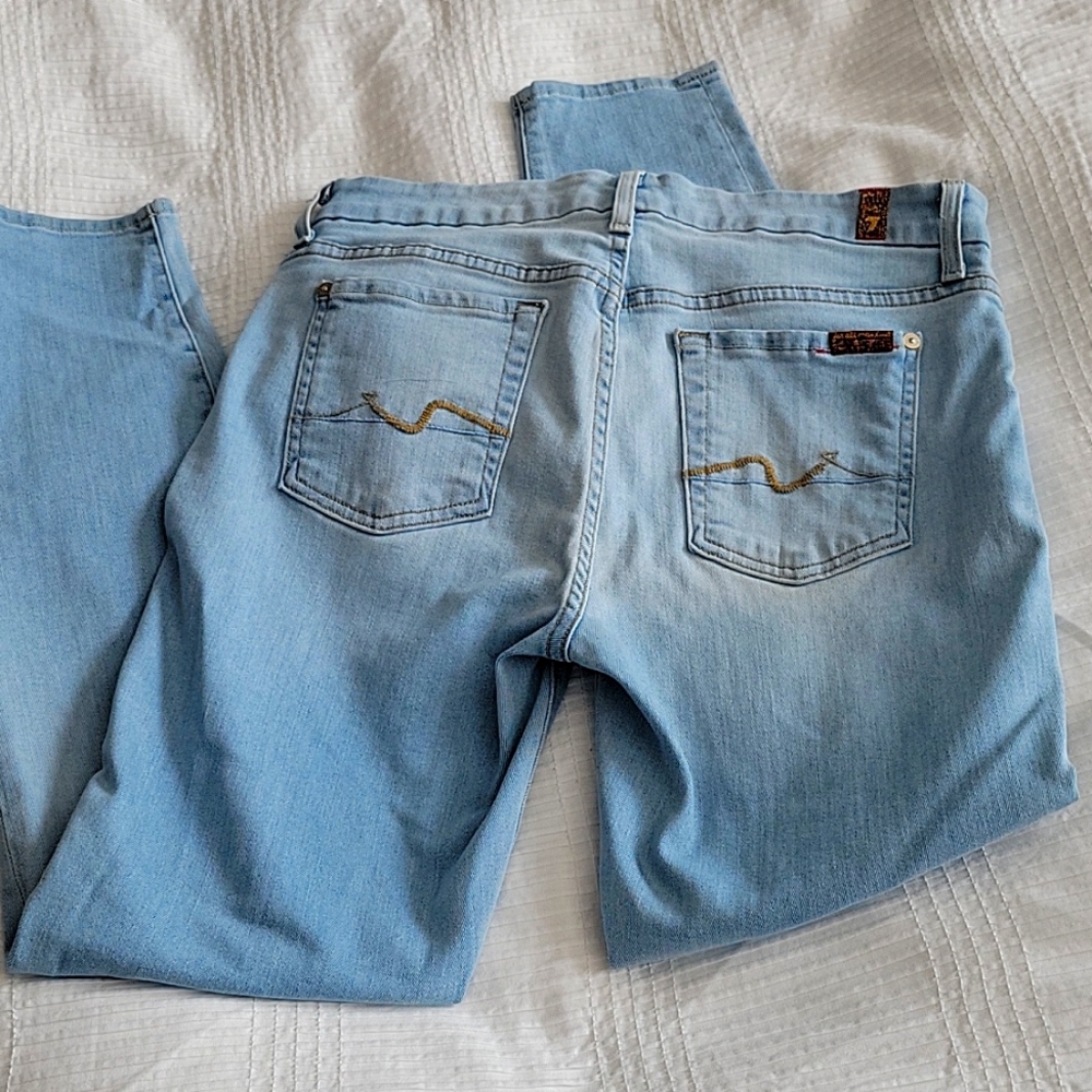 7 For All Mankind Ankle Skinny Jeans Size 30